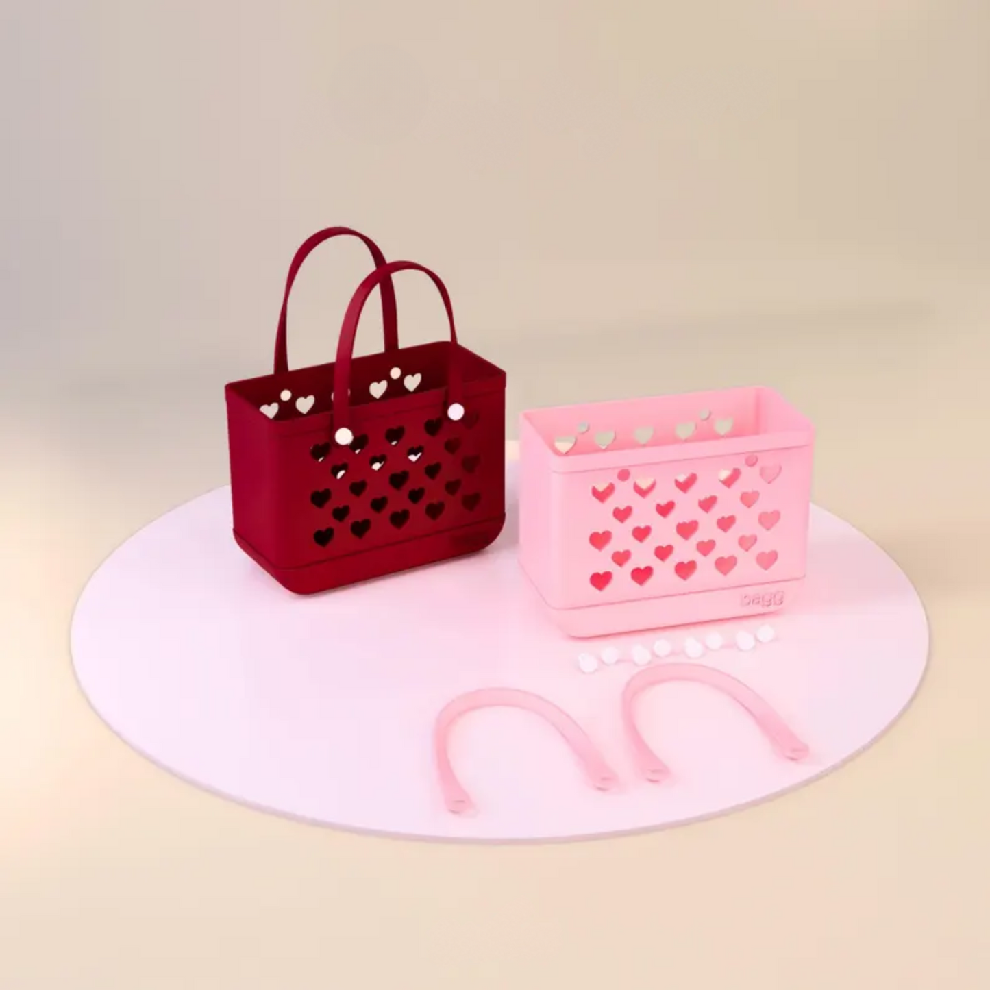 Mini Love Tote Bag Keychain – 3D Printed Heart Charm Bag, Cute Gift Idea for Any Occasion