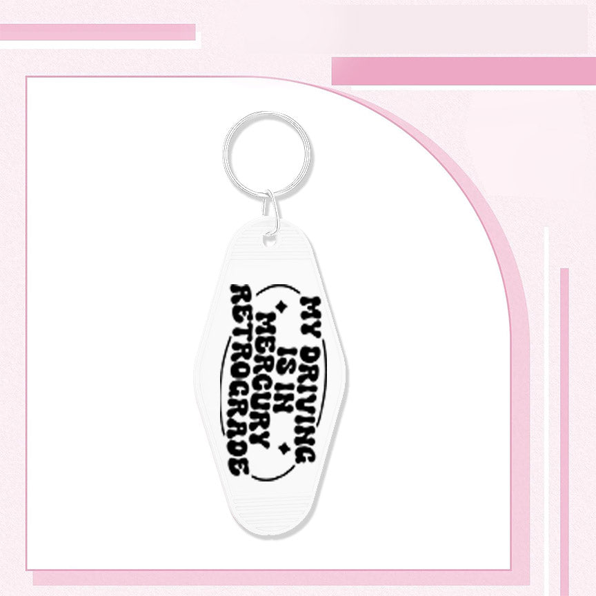 RTS "DRIVING MERCURY" MOTEL KEYCHAIN UVDTF TRANSFERS - Nu Kustomz llc
