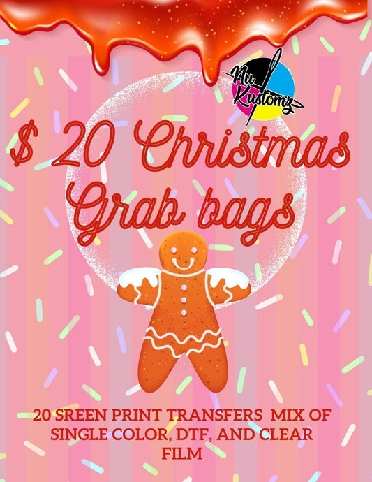 ** GRAB BAG CHRISTMAS ** 20 prints - Nu Kustomz llc