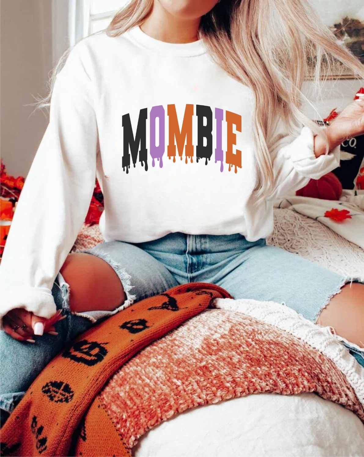 **MOMBIE ** GLITTER CLEAR FILM SCREEN PRINT TRANSFER