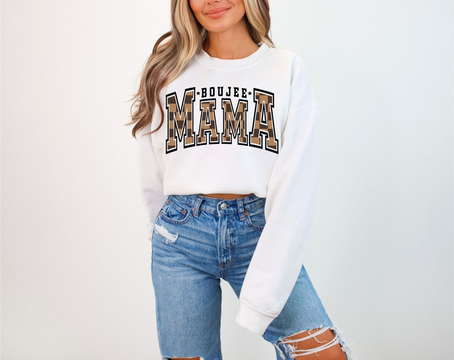 RTS BOUJEE MAMA NEW * GLITTER CLEAR FILM SCREEN PRINT TRANSFER *