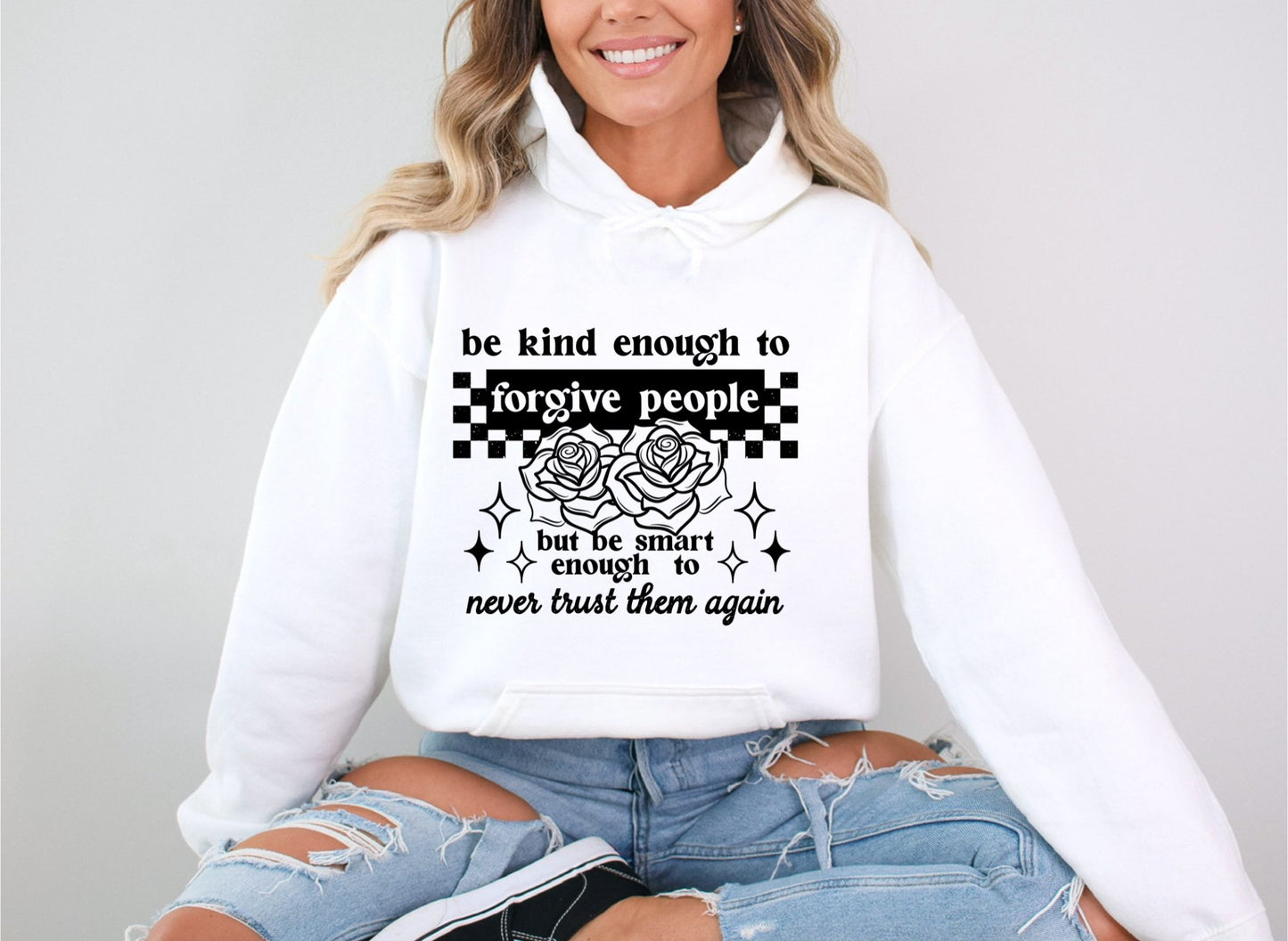 RTS |BE KIND ENOUGH TO FORGIVE| HIGH HEATS SCREEN PRINT TRANSFER| SINGLE COLOR BLACK INK | (Copy)