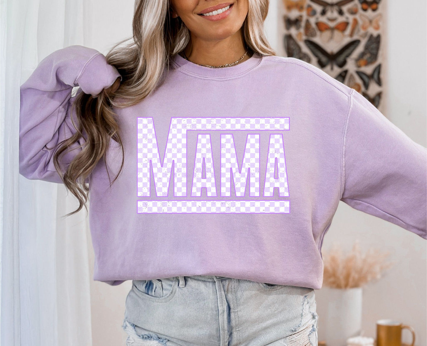 RTS * MAMA VANS PURPLE * GLITTER CLEAR FILM SCREEN PRINT