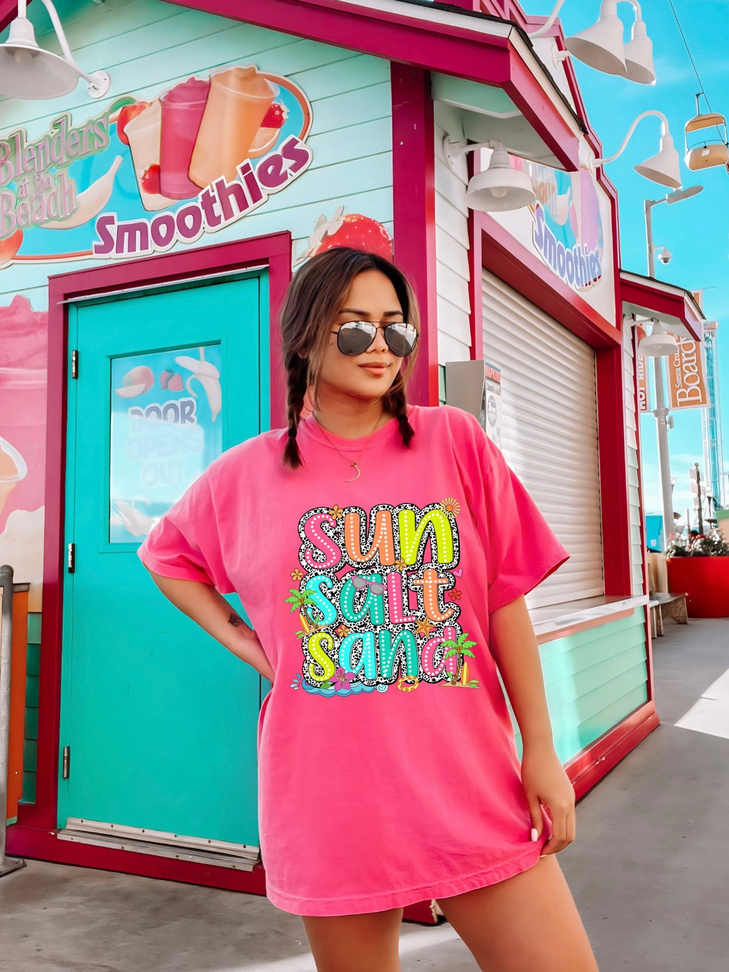 RTS* SUN SALT SAND* GLITTER CLEAR FILM SCREEN PRINT TRANSFER