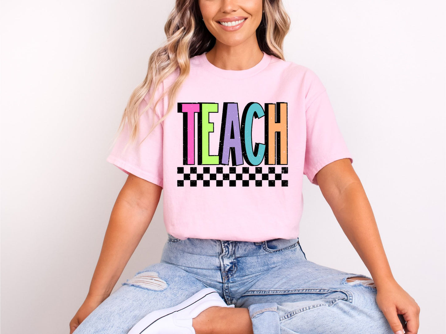 RTS* RETRO TEACH* GLITTER CLEAR FILM SCREEN PRINT TRANSFER