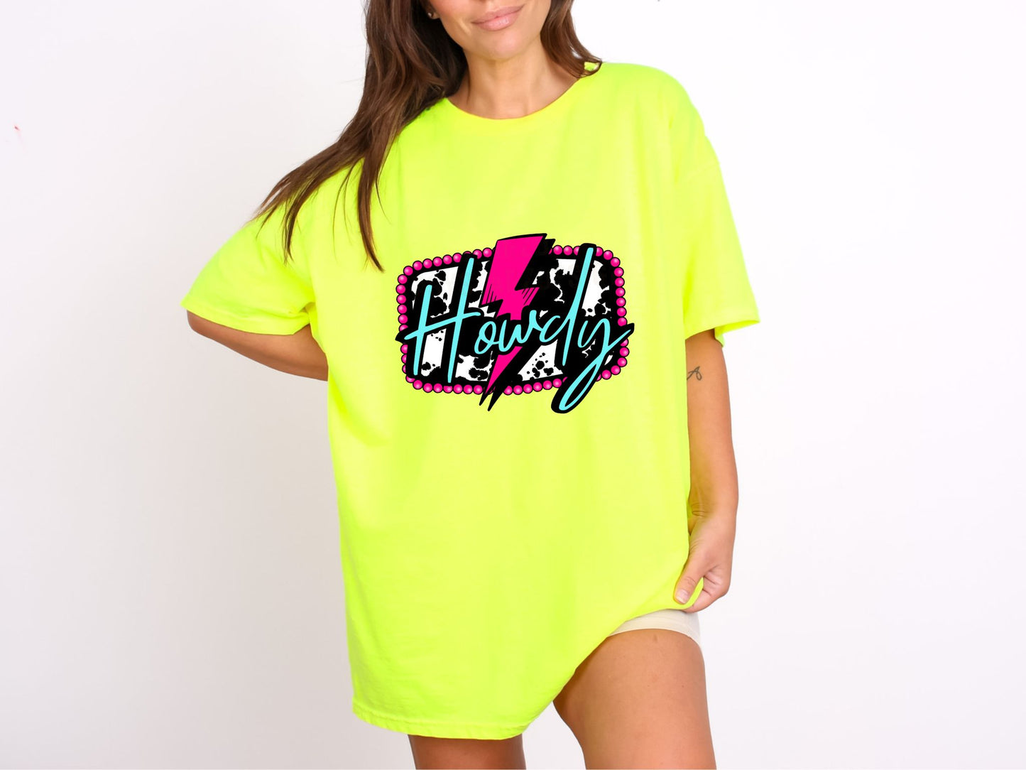 RTS* *HOWDY** GLITTER CLEAR FILM SCREENPRINT TRANSFER