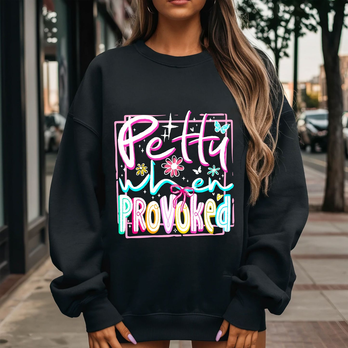 RTS**PETTY WHEN PROVOKED* GLITTER CLEAR FILM SCREENPRINT TRANSFER