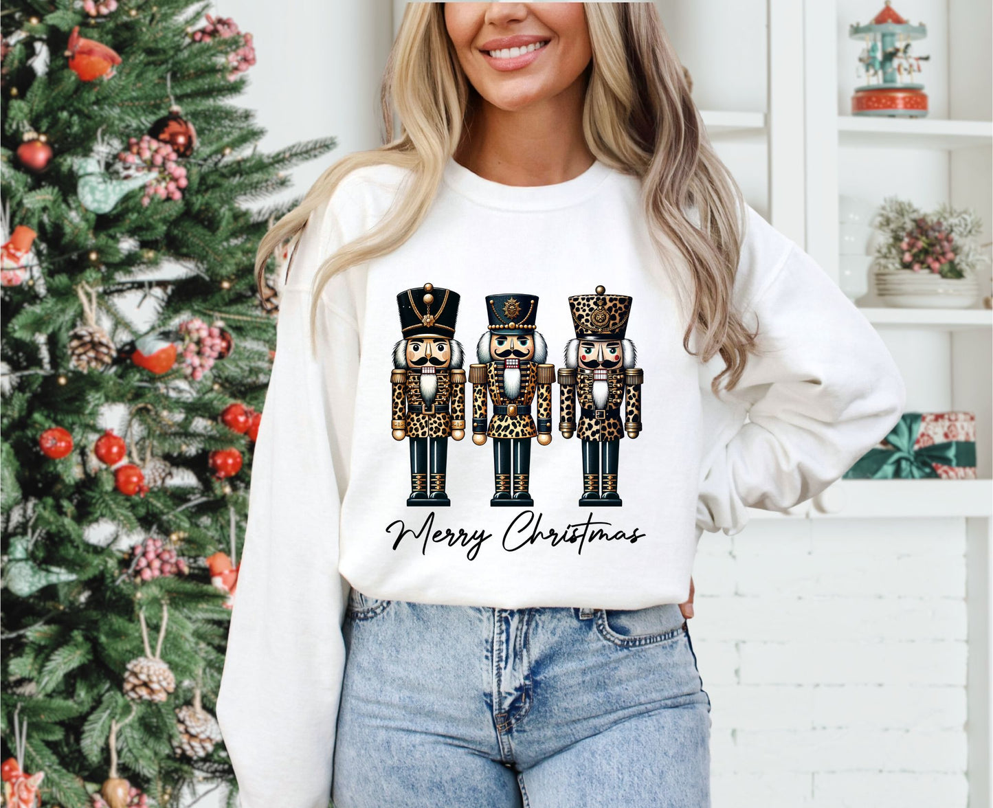 RTS*LEOPARD NUTCRACKER *GLITTER CLEAR FILM SCREEN PRINT TRANSFER