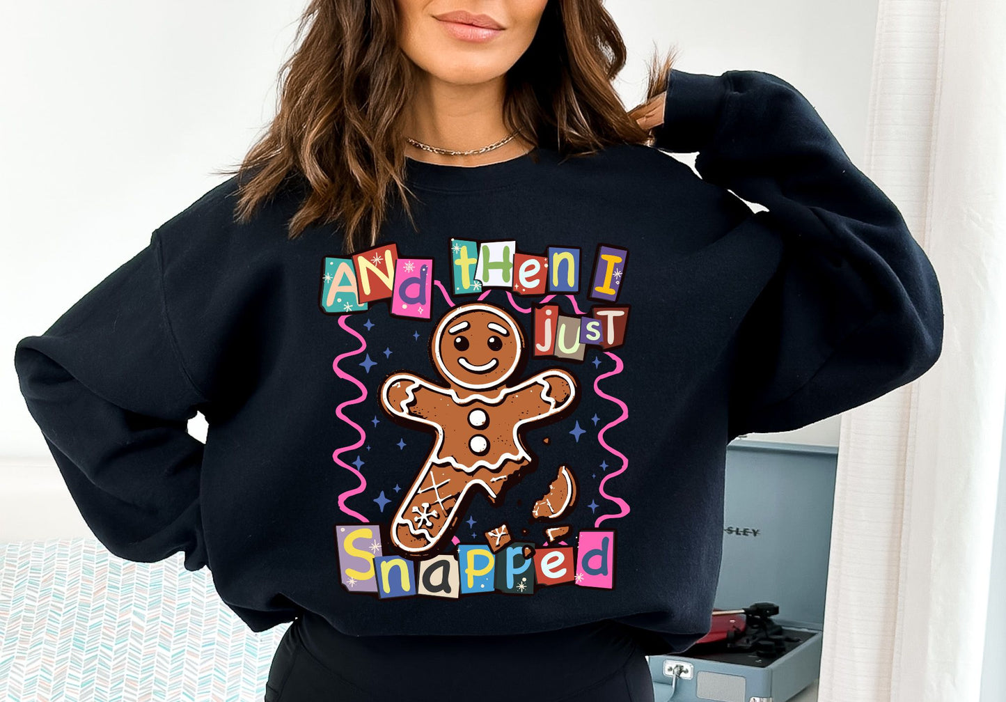 PRE-ORDER**AND THEN I SNAPPED ** CLEAR FILM SCREEN PRINT TRANSFER WITH GLITTER