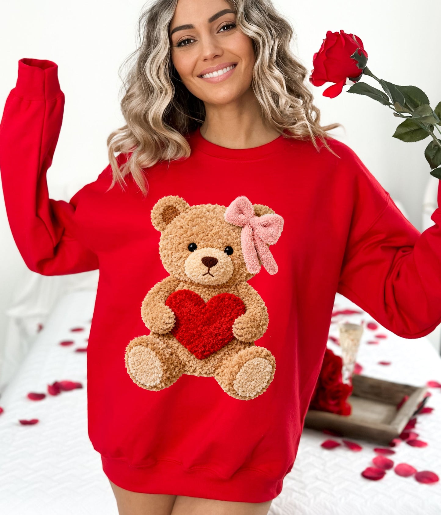 PRE-ORDER ** CUTE BEAR ** CLEAR FILM SCREEN PRINT TRANSFER WITH GLITTER