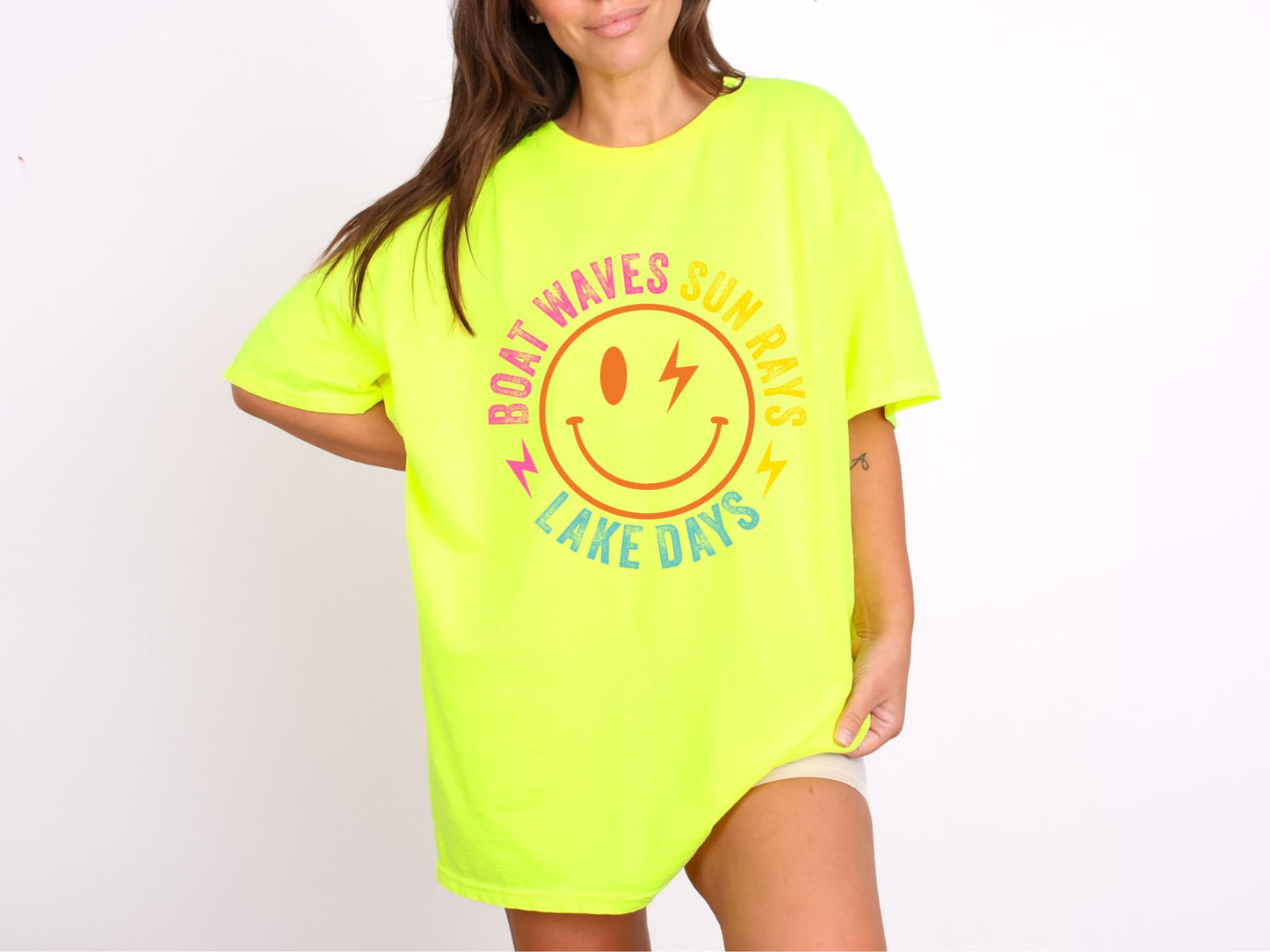 RTS*BOAT WAVES SMILEY* CLEAR FILM SCREEN PRINT TRANSFER