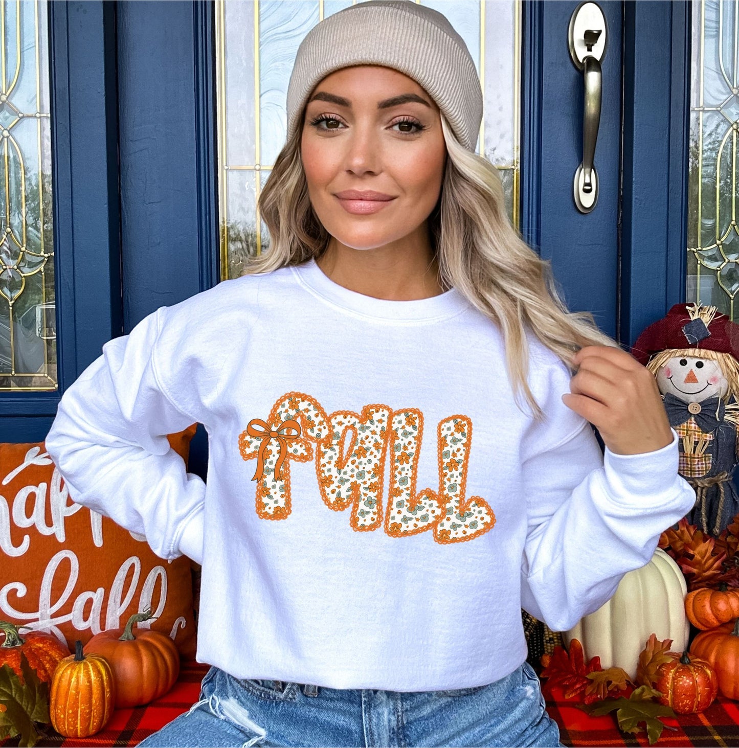 PRE-ORDER *FALL LACE* GLITTER CLEAR FILM SCREENPRINT TRANSFER