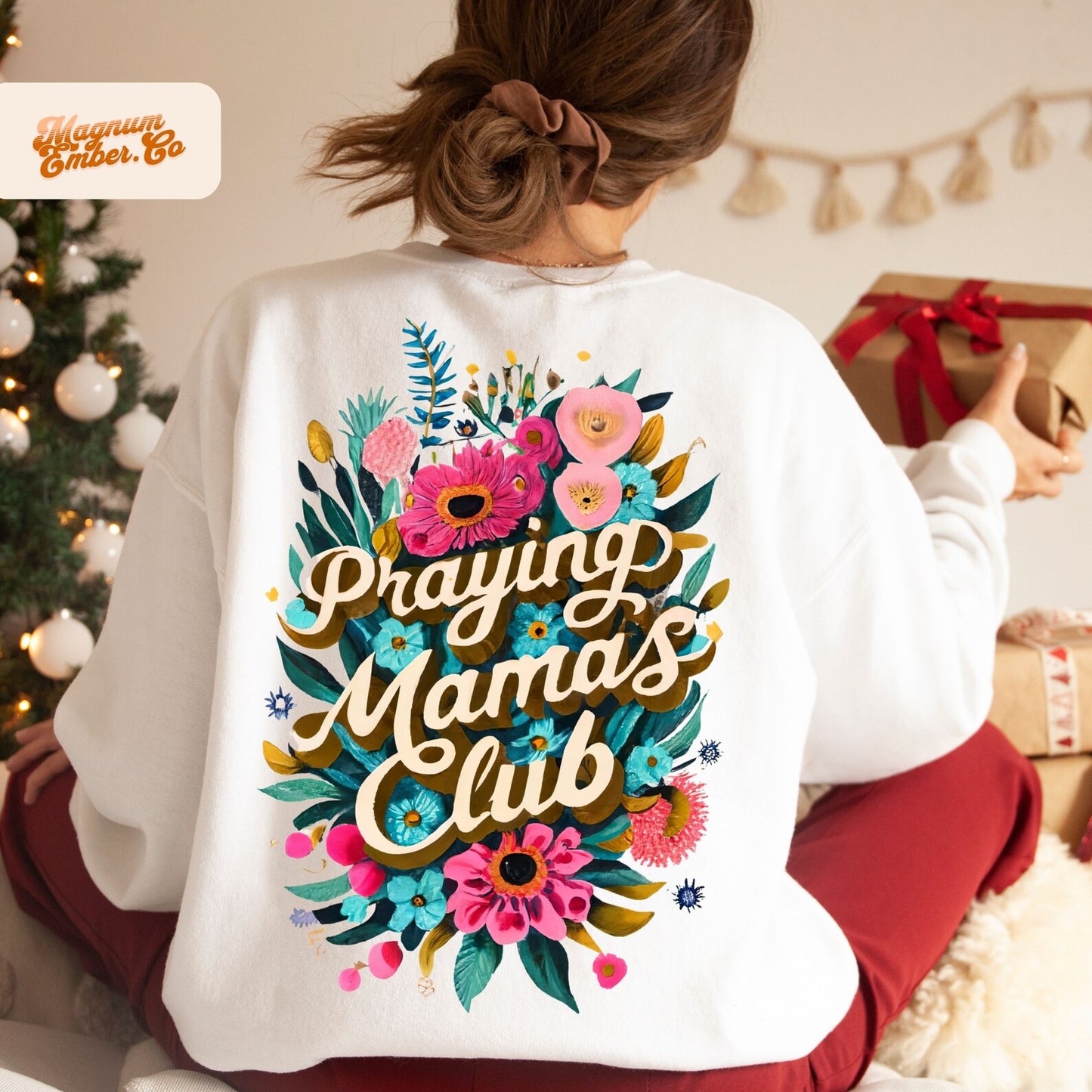 RTS** PRAYING MAMA'S CLUB* GLITTER CLEAR FILM SCREENPRINT TRANSFER
