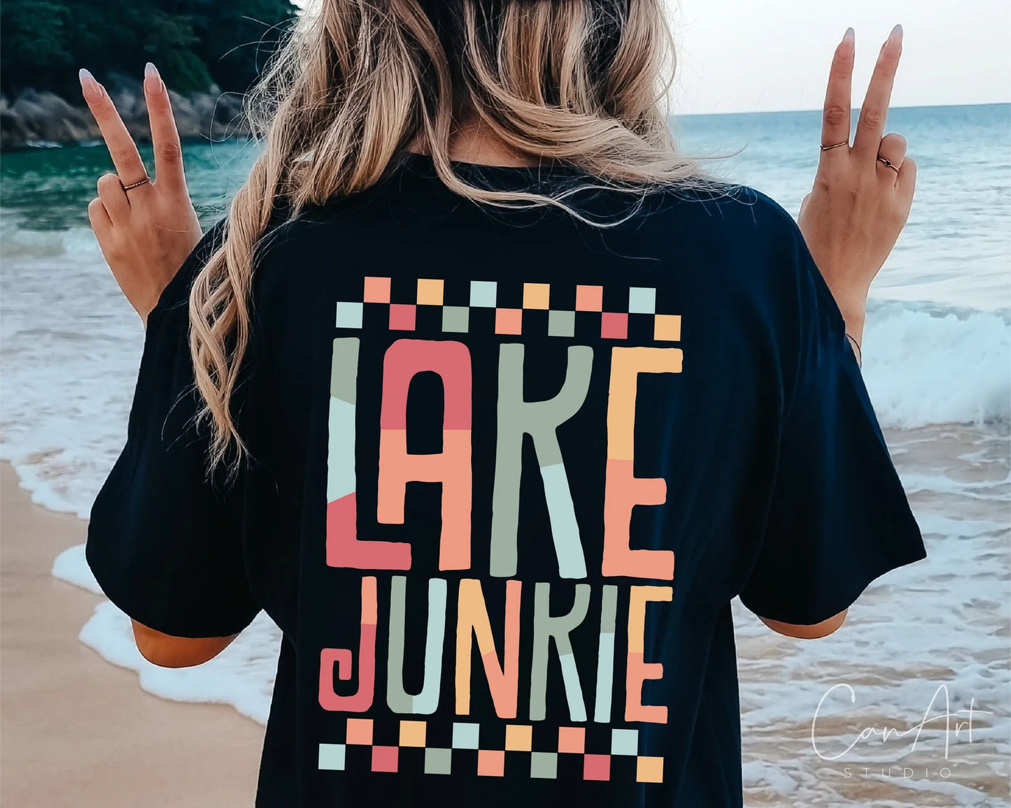 RTS* *LAKE JUNKIE** GLITTER CLEAR FILM SCREENPRINT TRANSFER