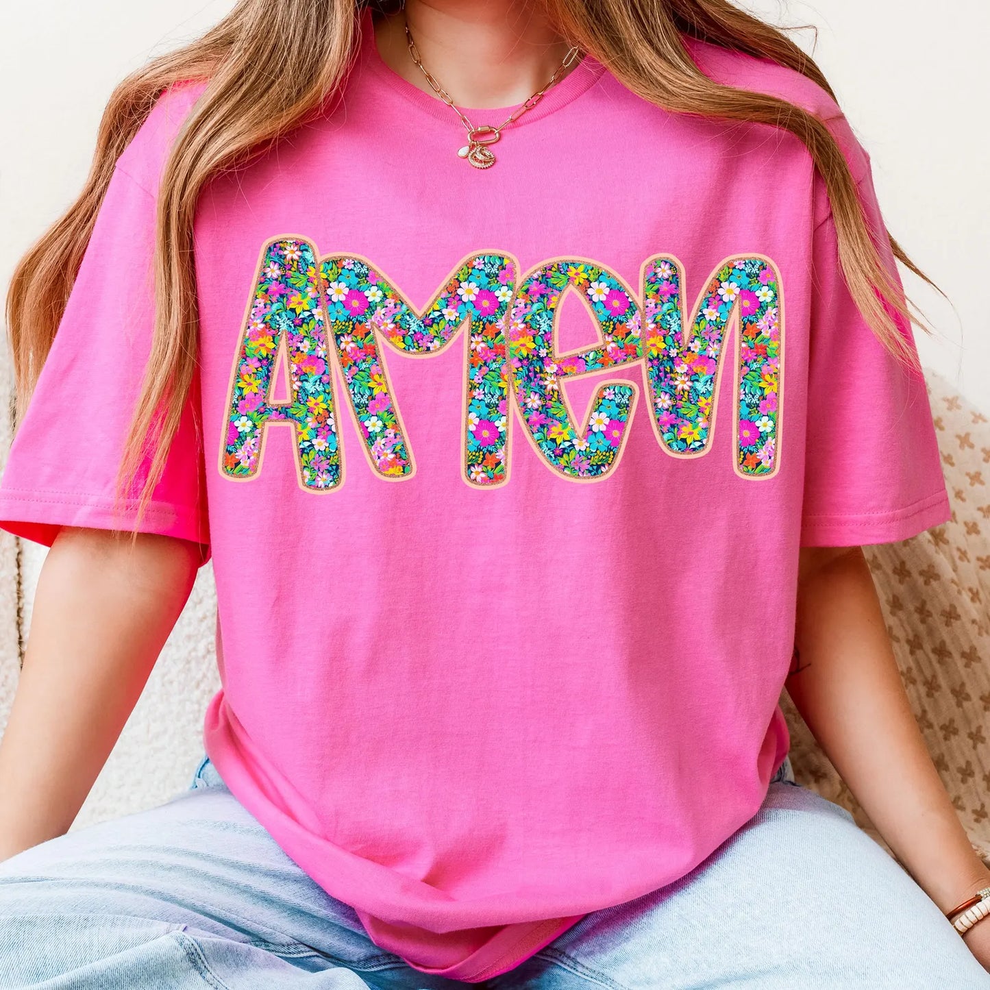 RTS* AMEN * GLITTER CLEAR FILM SCREEN PRINT TRANSFER