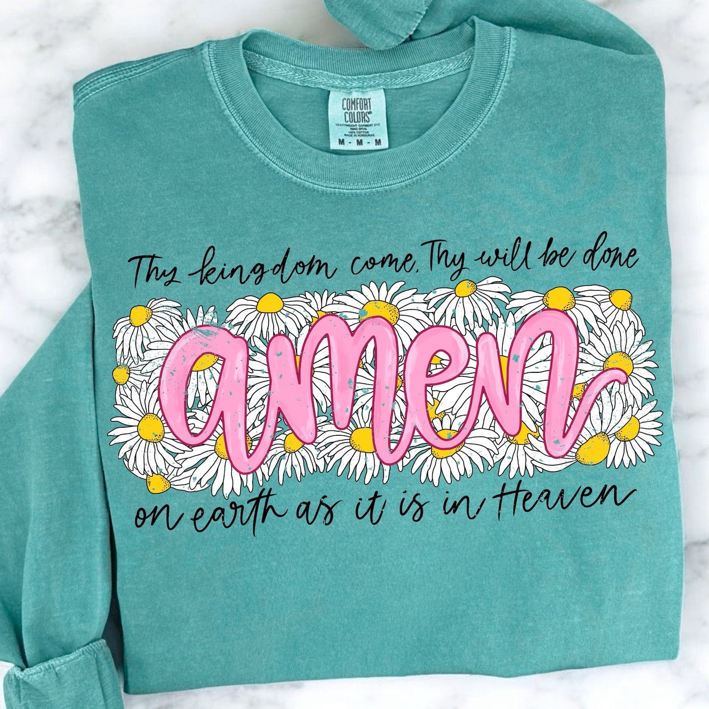 RTS* THY KINGDOM* GLITTER CLEAR FILM SCREEN PRINT TRANSFER