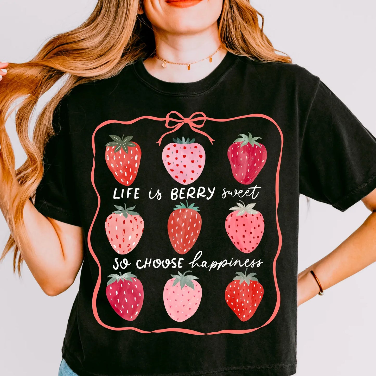 RTS* LIFE IS BERRY SWEET* GLITTER CLEAR FILM SCREEN PRINT TRANSFER