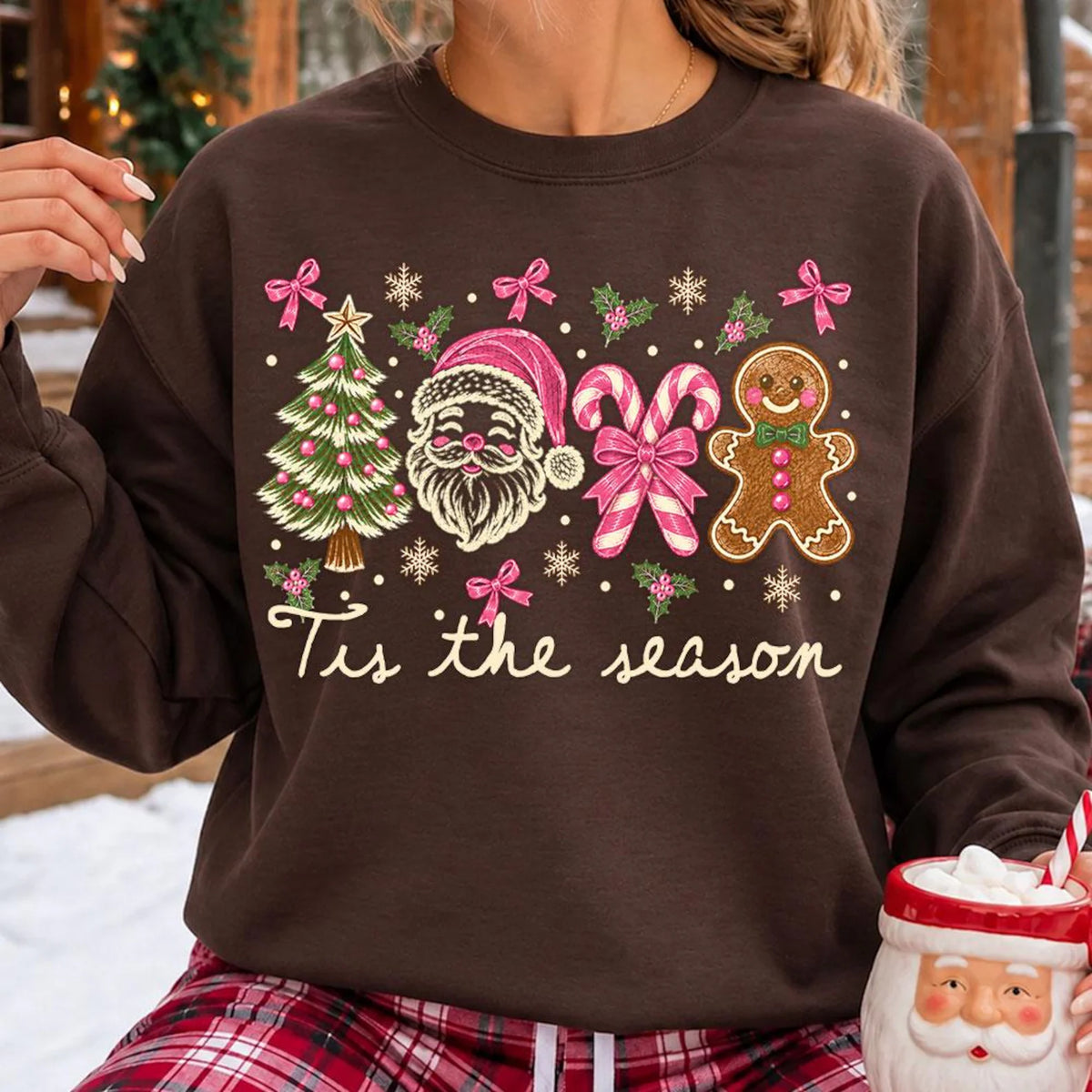 PRE-ORDER *TIS THE SEASON OUTLINE* GLITTER CLEAR FILM SCREENPRINTS