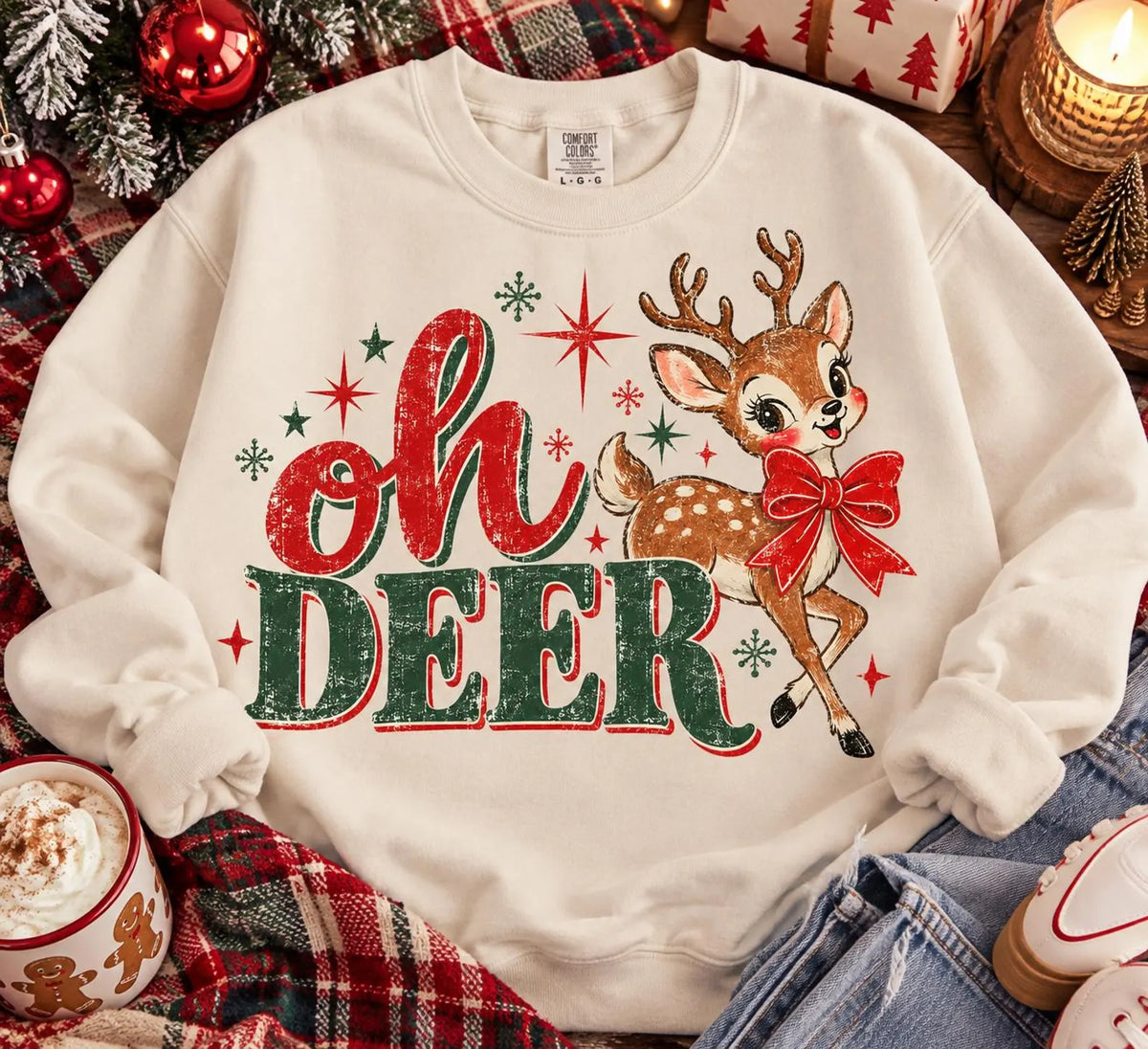 PRE-ORDER *OH DEER * GLITTER CLEAR FILM SCREENPRINTS