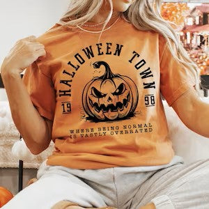 RTS *HALLOWEENTOWN UNIVERSITY * ** SINGLE COLOR SCREENPRINT TRANSFER ( BLACK)) - Nu Kustomz llc