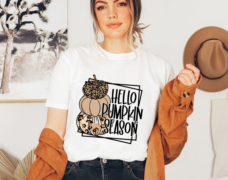 RTS Hello Pumpkin Season Glitter Dream Transfer - Nu Kustomz llc