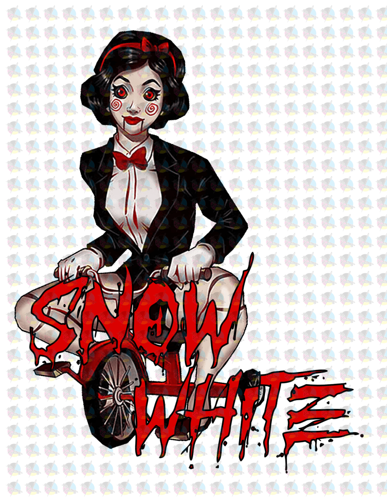 Pre-Order Horror Princess Snow ** Thin Matte Clear Film Transfer