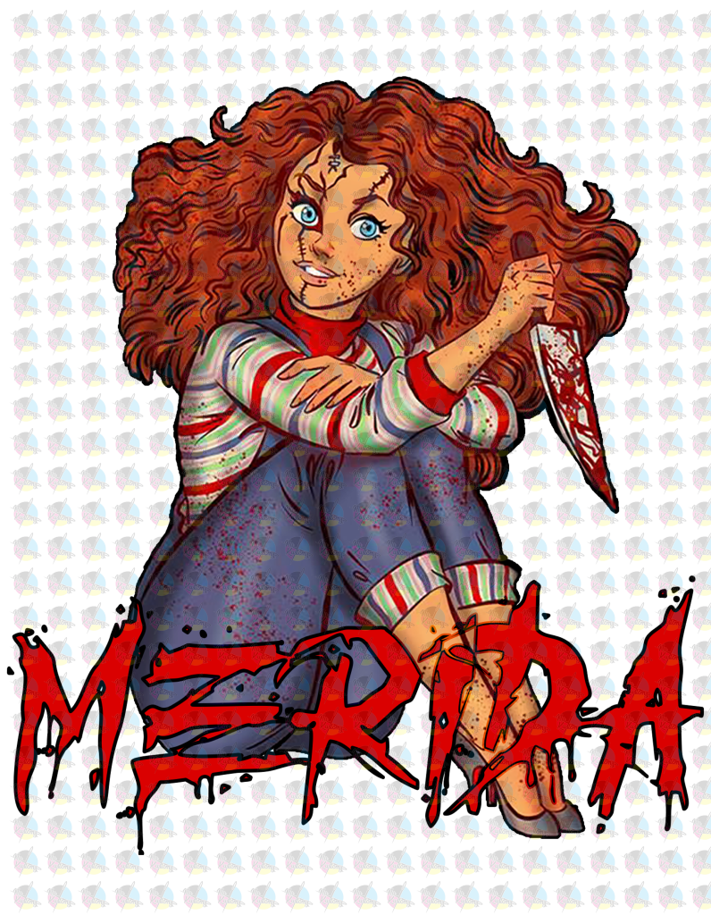 Pre-Order Princess Chucky ** Thin Matte Clear Film Transfer