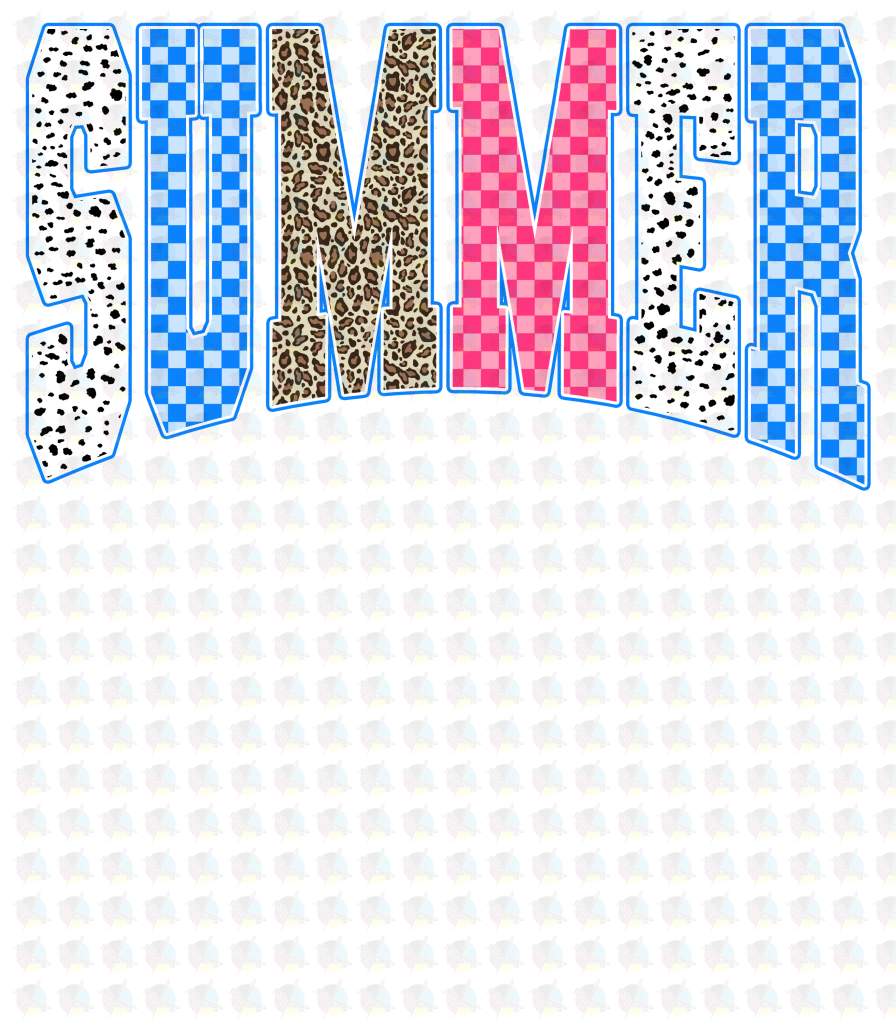 PRE- ORDER**SUMMER DOTS ** GLITTER CLEAR FILM SCREEN PRINT TRANSFER **