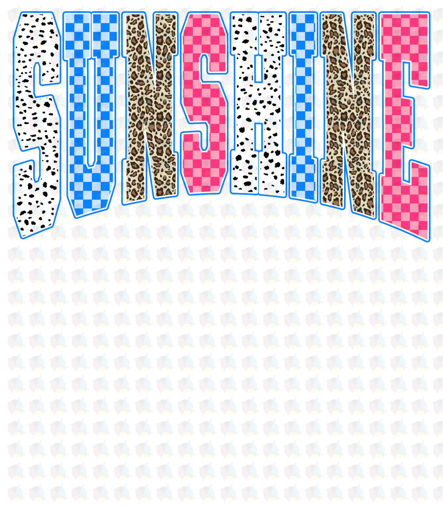 PRE- ORDER**SUNSHINE DOTS ** GLITTER CLEAR FILM SCREEN PRINT TRANSFER **