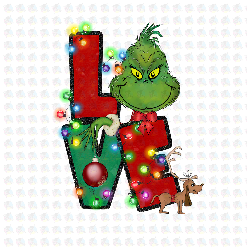 Rts Greenman Love Glitter Dream Transfer