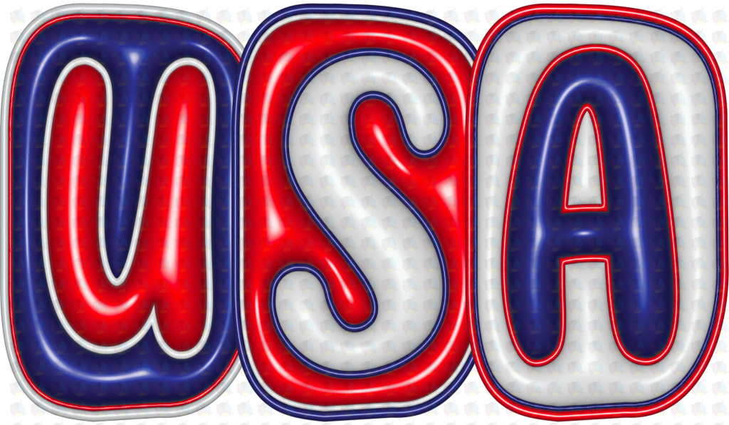 Usa Inflatable Glitter Clear Film Screen Print Transfer