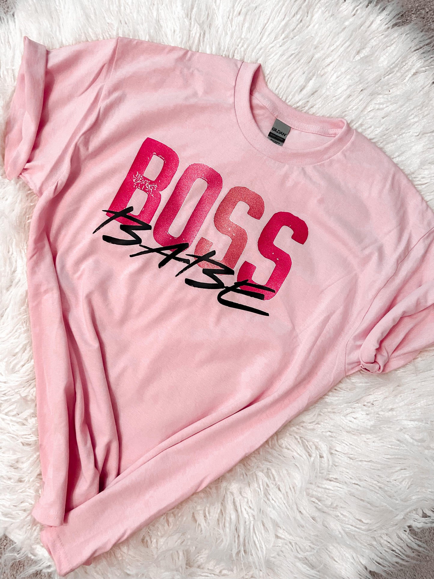 RTS Boss Babe Glitter Clear Film Transfer - Nu Kustomz llc