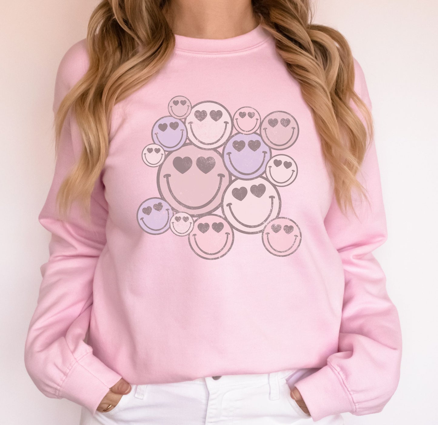 RTS Heart Eyes Smiley Glitter Dream Transfer - Nu Kustomz llc