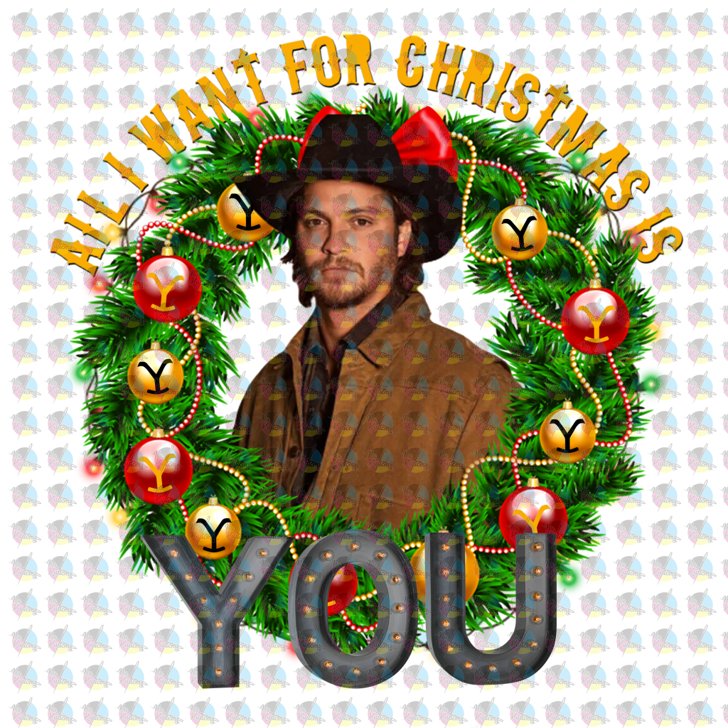 All I Want For Christmas Is You. Ys Kay-See Digital Download Png