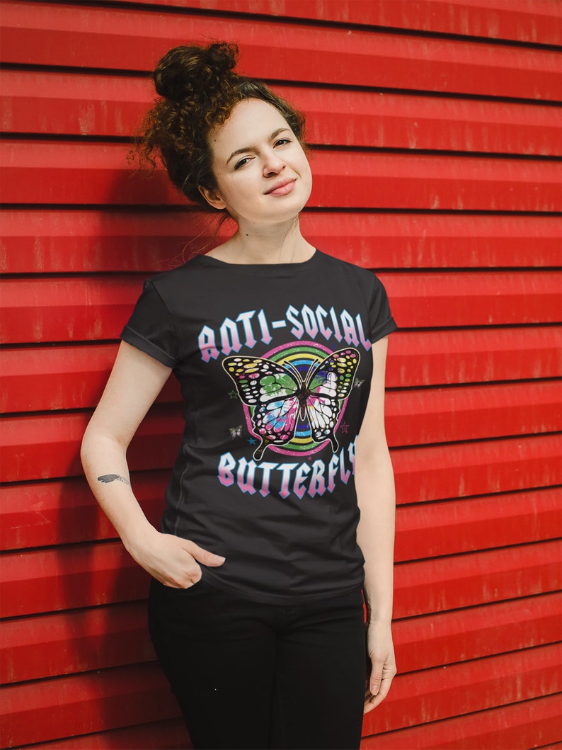 RTS Anti-Social Butterfly Glitter Dream Transfer - Nu Kustomz llc