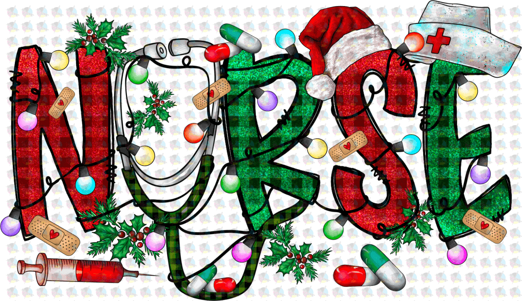 Nurse Christmas Non-Glitter Dream Transfers