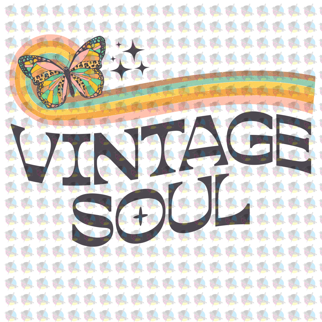 Pre-Orde Vintage Soul Glitter Dream Transfer Screen Print