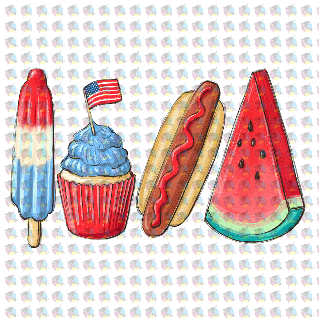 Pre-Order 4Th Of July Favorites Glitter Dream Transfer Screen Print