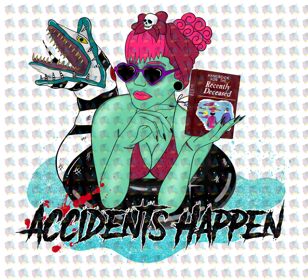 Pre-Order Accidents Happen Glitter Dream Transfer Screen Print