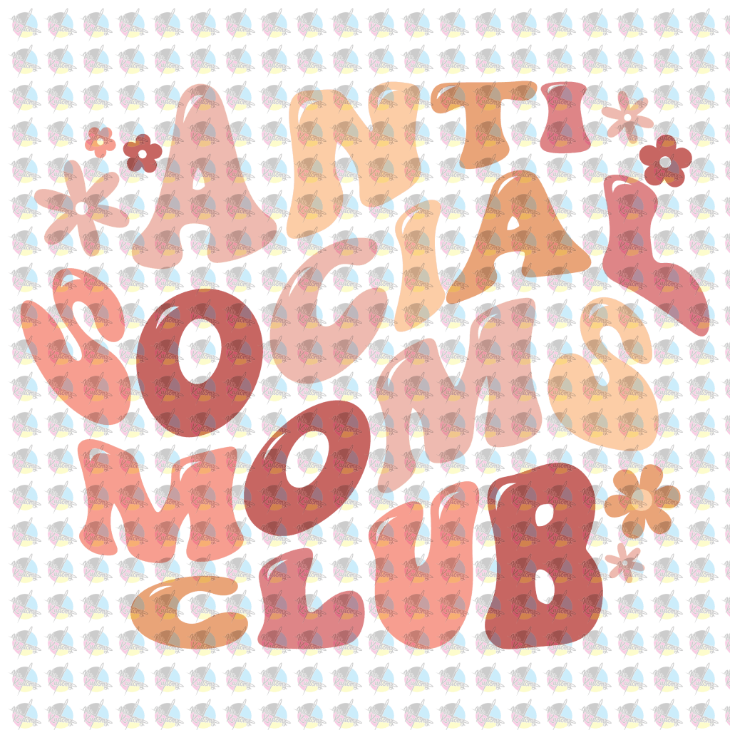 Pre-Order Anti-Social Moms Club Glitter Dream Transfer Screen Print
