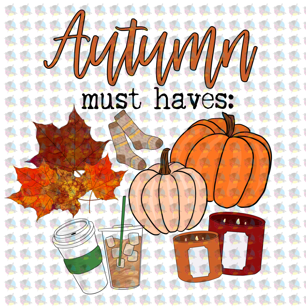 Pre-Order Autum Must Haves Non-Glitter Dream Transfer