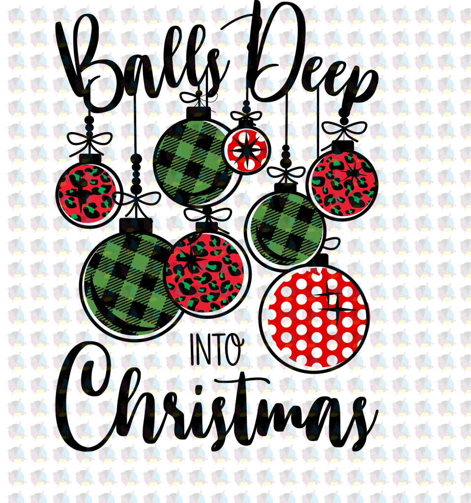 Pre-Order Balls Deep Into Christmas Non-Glitter Dream Transfers