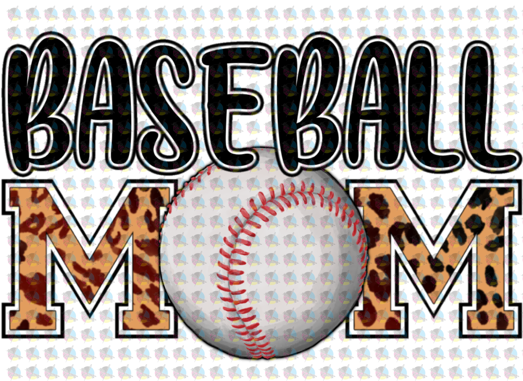 Pre-Order Baseball Mom 1 Glitter Dream Transfer Screen Print