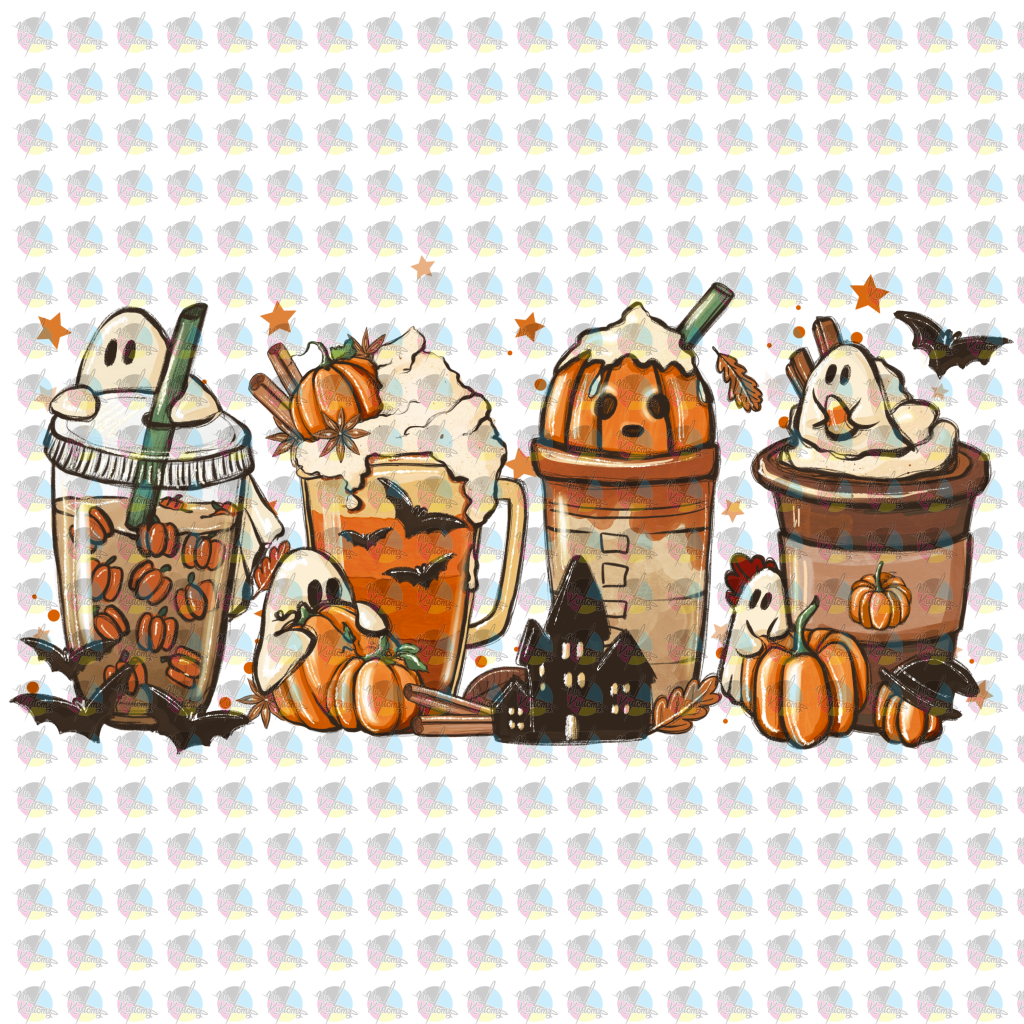 Pre-Order Boo! Fall Latte Glitter Dream Transfer