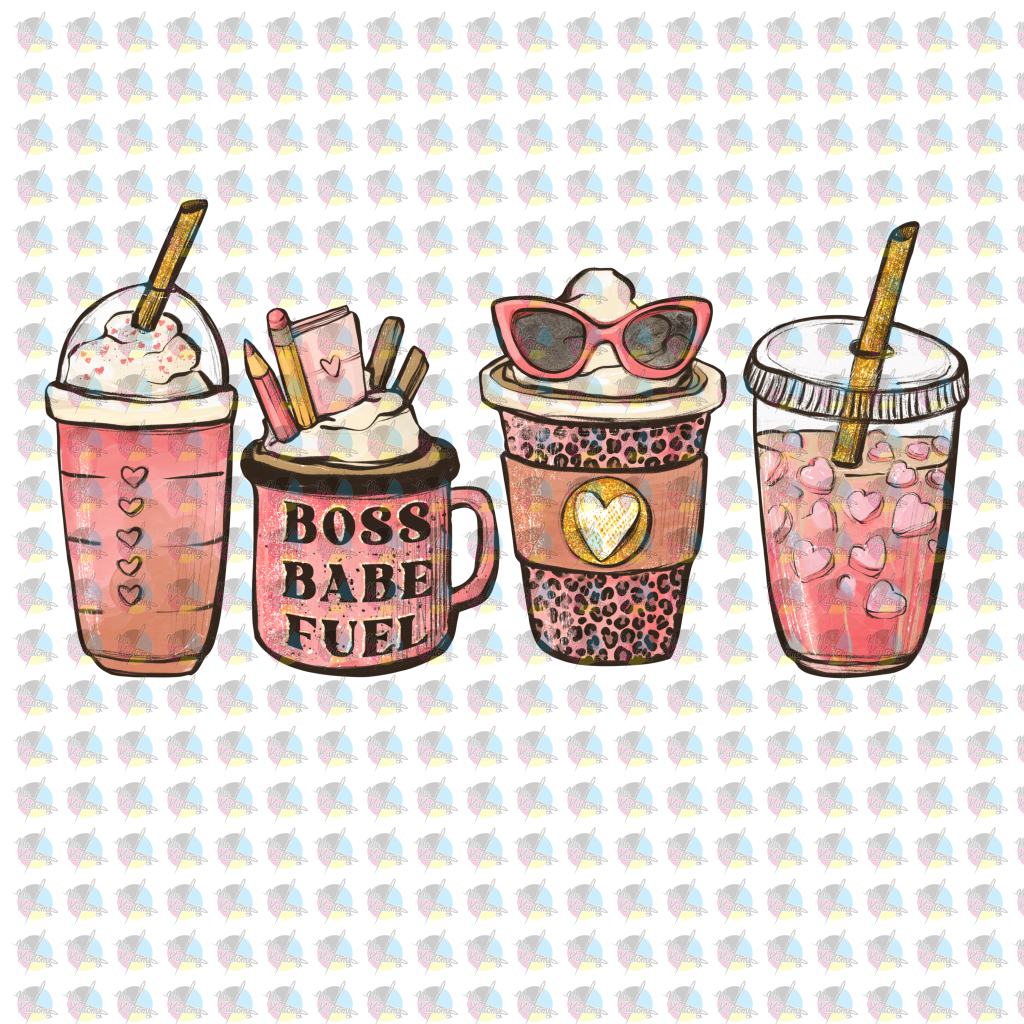 Pre-Order Boss Babe Fuel Glitter Dream Transfer Screen Print