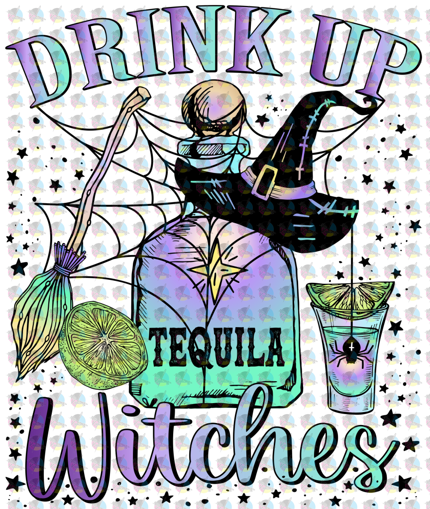 Pre-Order Drink Up Witches Glitter Dream Transfer Screen Print