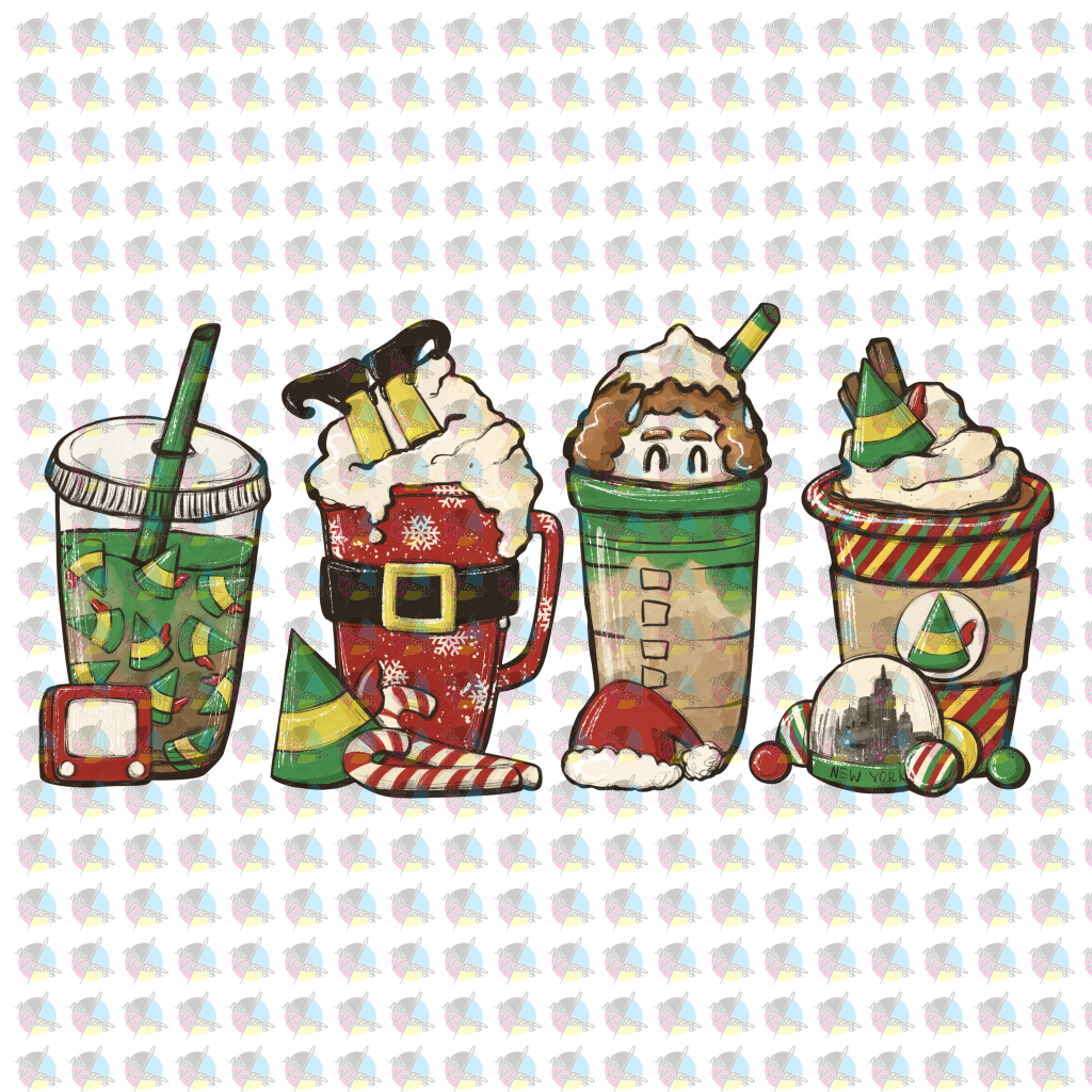 Pre-Order Elf Buddy Egg Nogg Drink Non-Glitter Dream Transfer