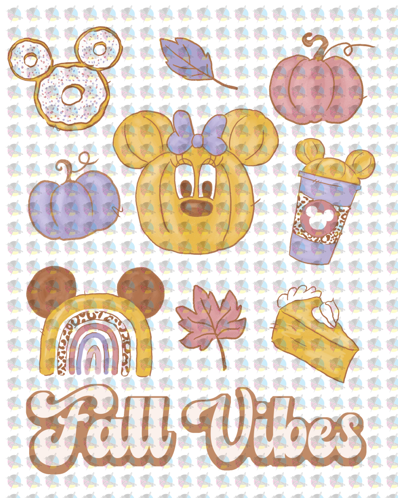 Pre-Order Fall Vibes Glitter Dream Transfer Screen Print