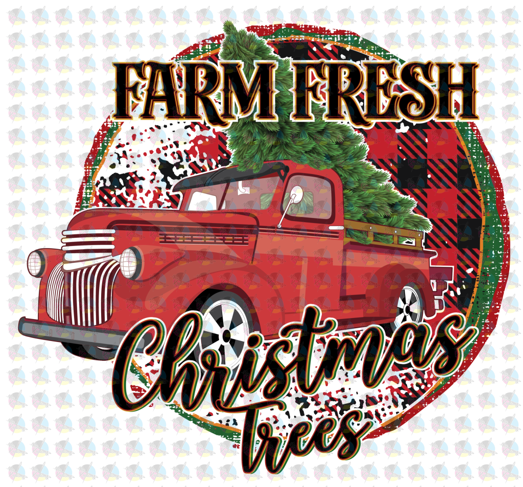 Pre-Order Farm Fresh Christmas Trees Non-Glitter Dream Transfers
