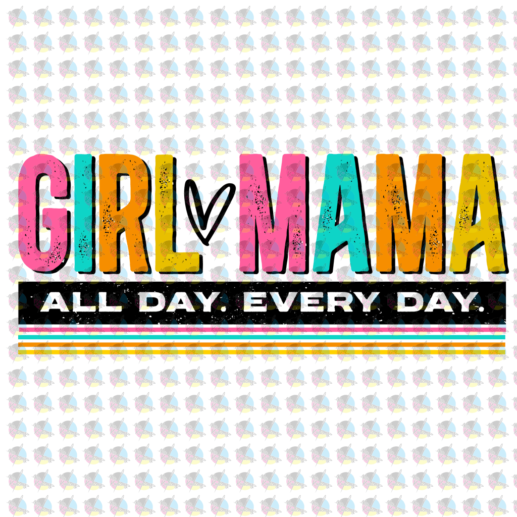 Pre-Order Girl-Mama Glitter Dream Transfer Screen Print